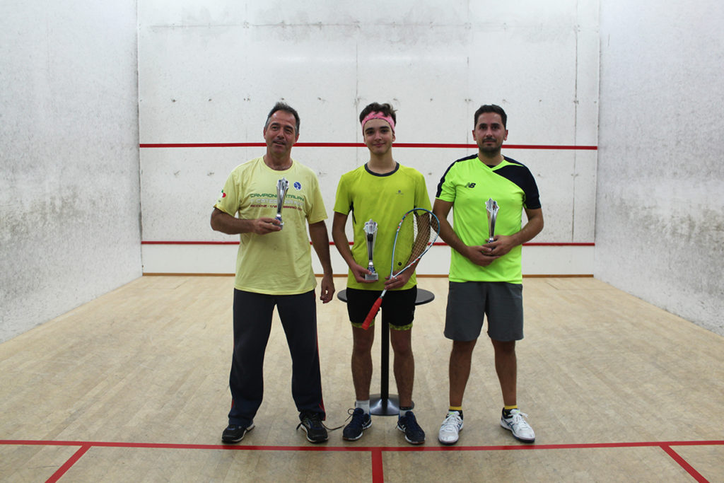 Vincitori Squash Torneo Eccellenza Maschile Perugia 2018